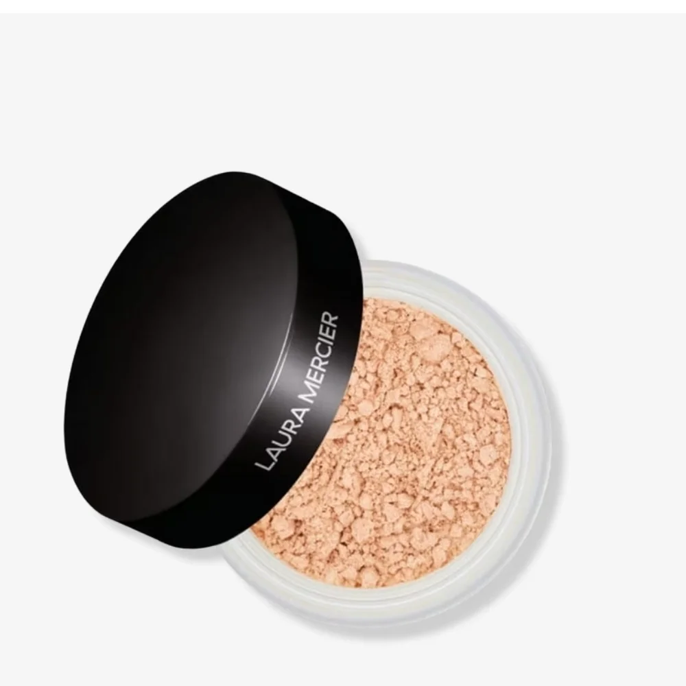 Laura Mercier Delux Mini Translucent Loose Setting Powder & Velour Puff New